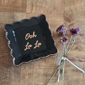 Ooh La La Black Decorative Tray
